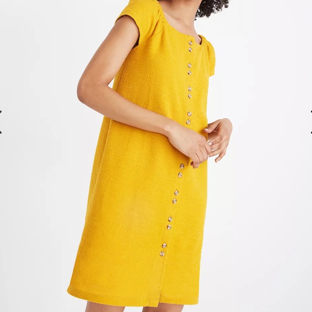 Madewell Texture & Thread Cap-Sleeve Dress - Picture 2 of 5